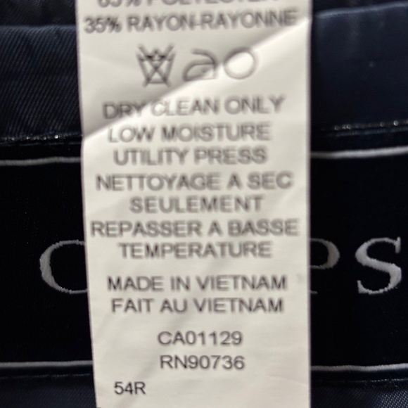 Chaps Ralph Lauren Blue Plaid 2-Button Jacket Size 54 - Picture 3 of 3